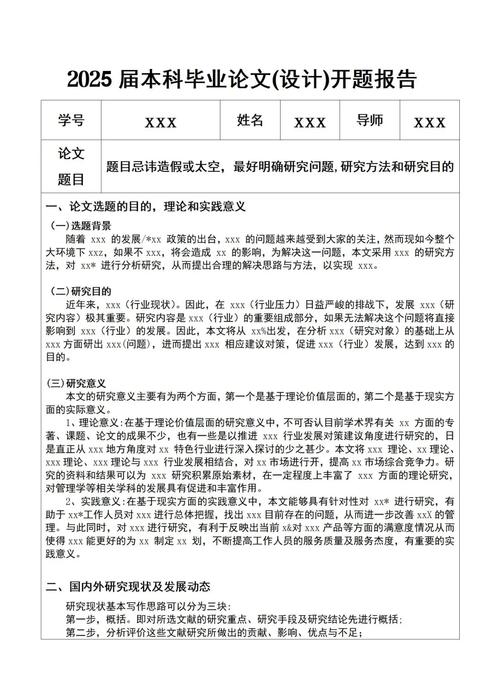 開題報告組長評閱意見反饋與我的成長之路
