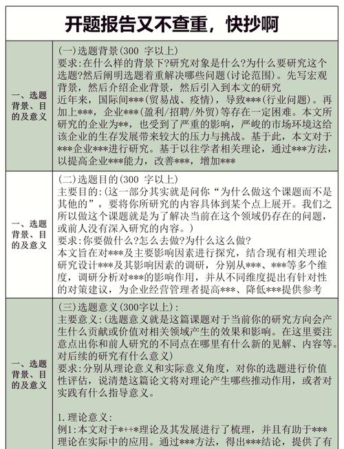 探索之旅，調查類開題報告研究方法的深度解析