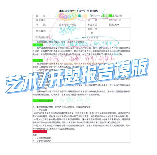 開題報告美術論文解讀，探索藝術的無限可能  第1張