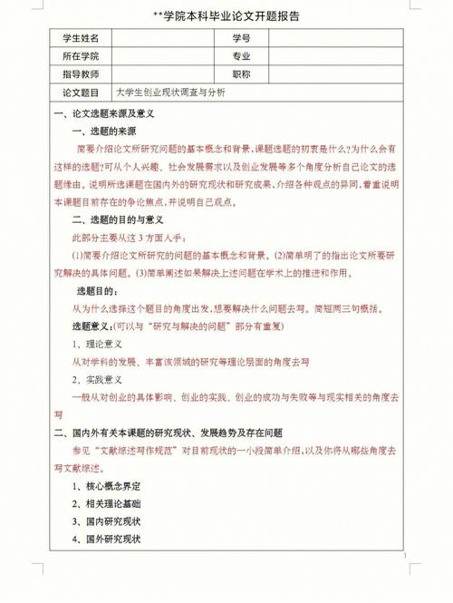 微課題開題報告模板,助力畢業之路的啟航 第1張 微課題開題報告模板,助力畢業之路的啟航 第1張